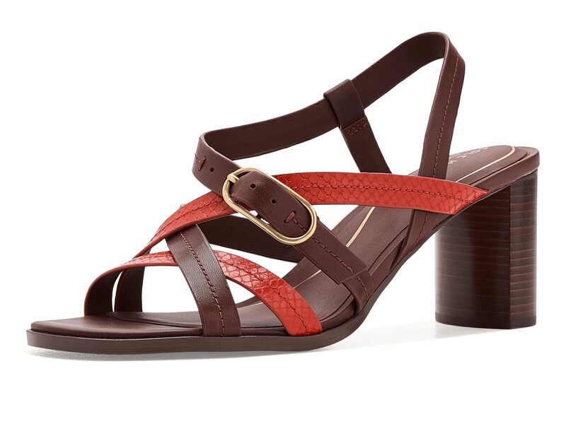 電話を掛けるハーン レディース シューズ 踵 サンダル Cole Haan Dillon Heeled Strappy Sandals Mahogany/Summer