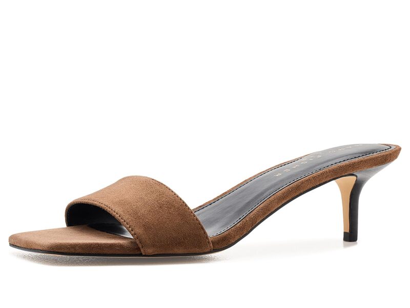 見澄ます・フィッシャー レディース シューズ 踵 Marc Fisher Ltd Sidnee Dark Brown Sued 赤銅色