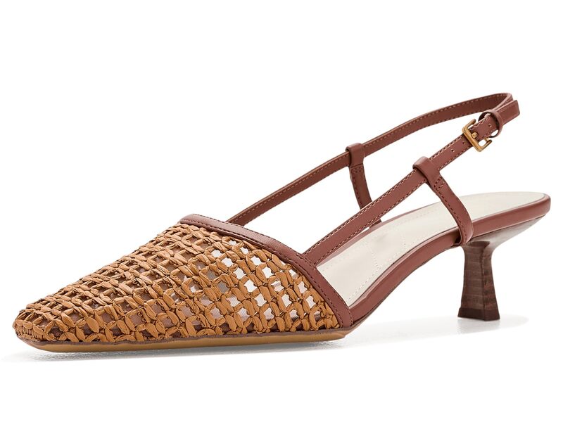 フランコサルト レディース シューズ 踵 Franco Sarto Radia2 Slingback Pumps Brown 赤銅色
