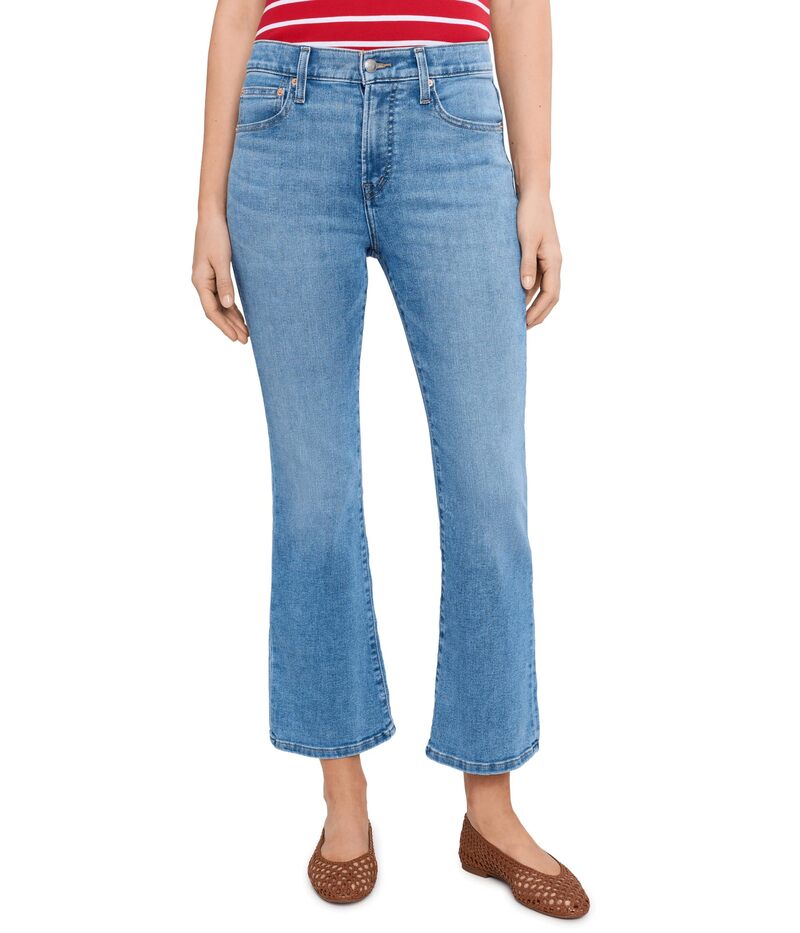 メイドウェル レディース ボトムス ジーンズズボン下 Madewell Stretch Flare Crop インチ Midvale Wash with Raw Midvale Wash