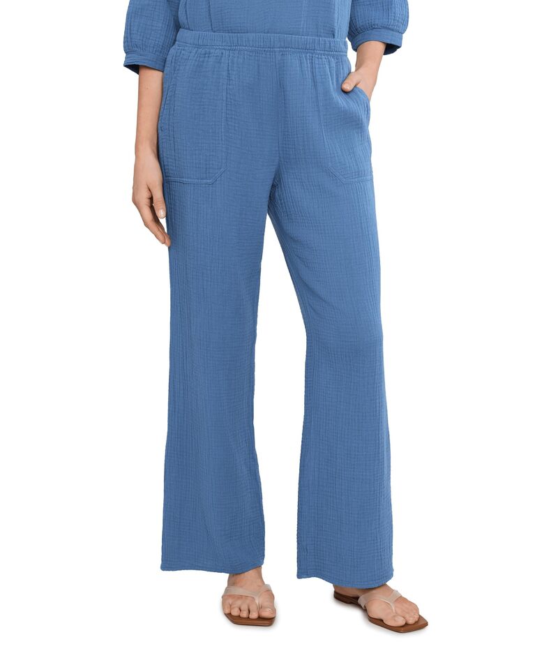 エリオットローレン レディース ボトムス 心地よいズボン下 Elliott Lauren Gauze - Elastic Waist Pull On Pant With Back Pockets Chambray