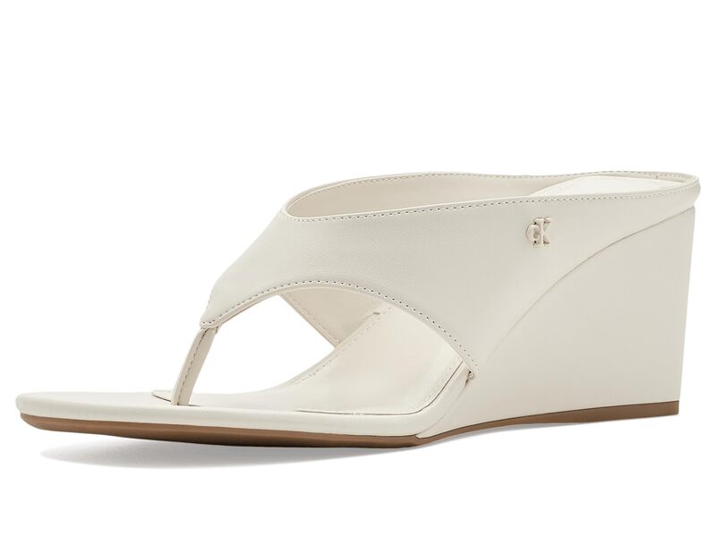 カルバンクライン レディース シューズ 踵 Calvin Klein Marchela Ivory 象牙色