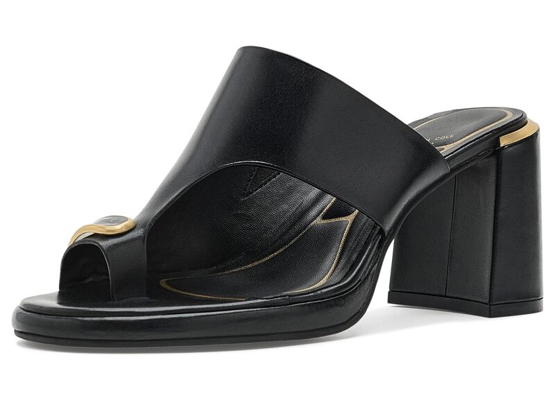 ケネスコール レディース シューズ 踵 Kenneth Cole New York Syndika Black Leather 黒いこと