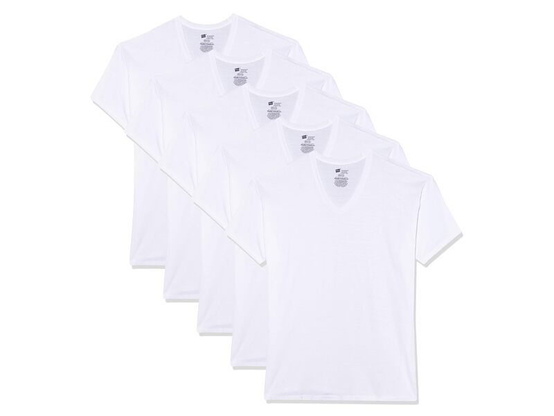 ヘインズ メンズ トップス プルオーバー Vのど首 Hanes UltimateR ComfortsoftR V-Neck Undershirt 6-Pack White 白いこと