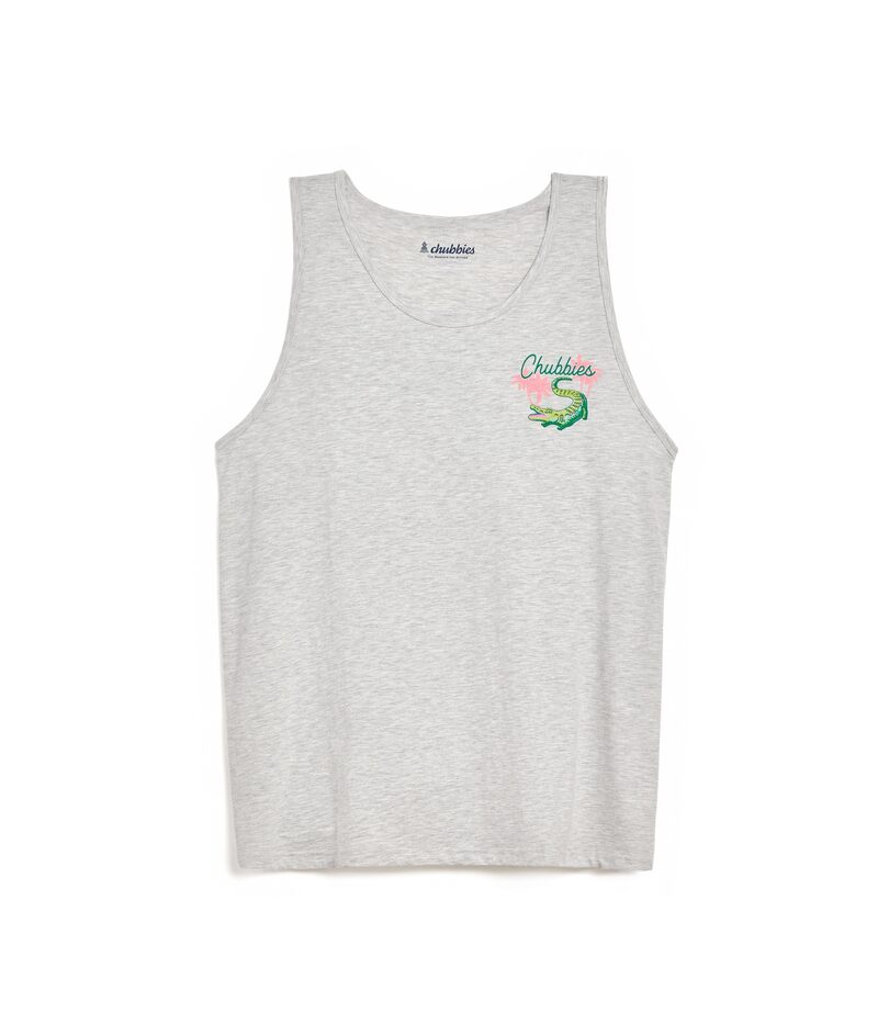 チャビーズ メンズ トップス プルオーバー グラフィック Chubbies The Gatorglade (non Pocket Graphic Tank) Light Grey/Heat 薄墨色