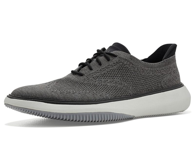 電話を掛けるハーン メンズ シューズ オックスフォード Cole Haan Grand Phaze Quick-on Stitchlite Casualightweight Oxfords Grey Pinstripe/ 薄墨色