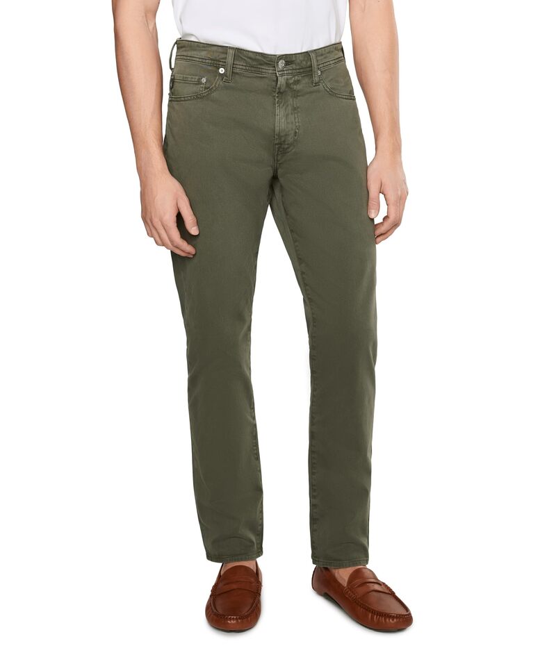 エージーデニム メンズ ボトムス 心地よいズボン下 銀 Jeans Everett Slim Straight Pantsulfur Fern Spr