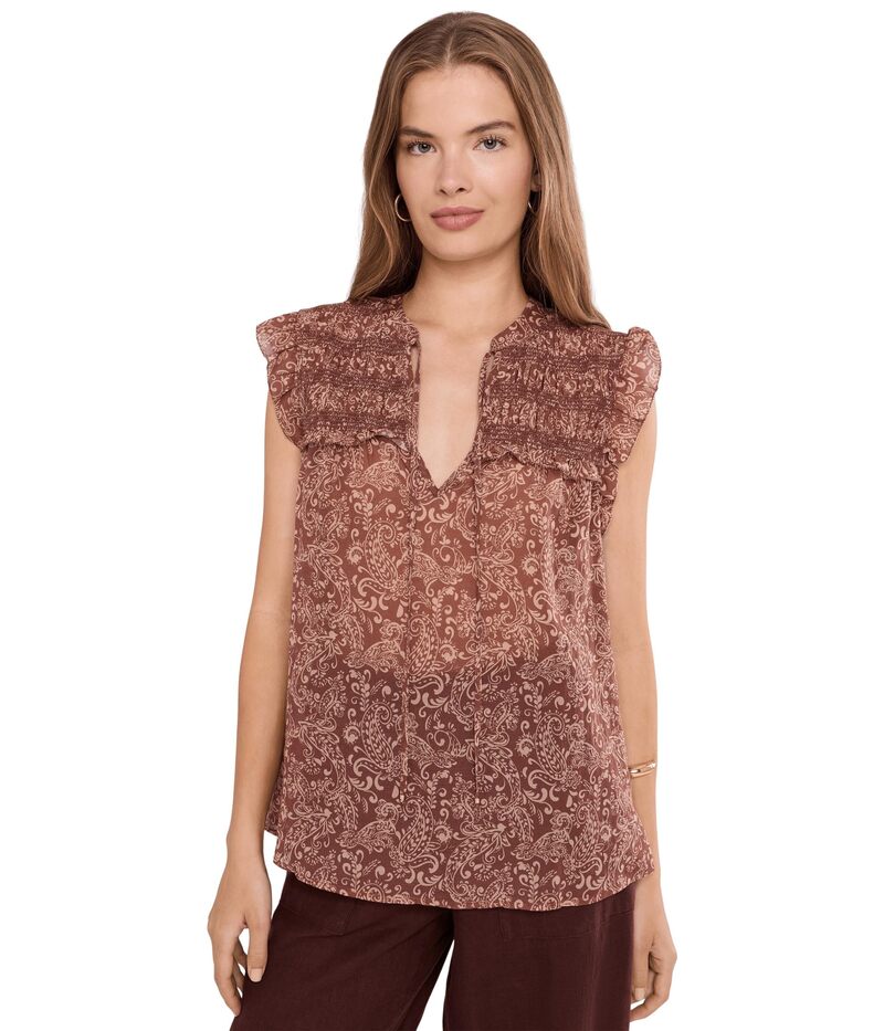 駆け込み寺 レディース トップス プルオーバー シャーリング トップ Sanctuary Free Feeling Smocked Blouse Mosaiclay
