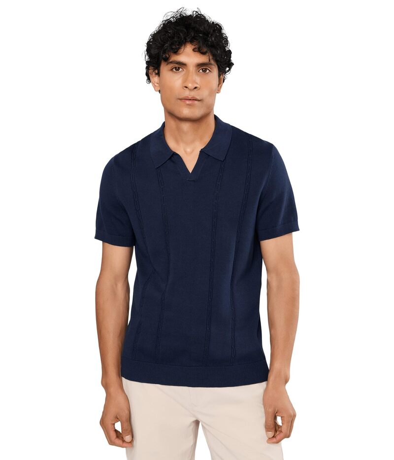 ボノボス メンズ トップス プルオーバー スウェーター Bonobos Hudson Sweater Polo Navy Cotton Cab 米国海軍
