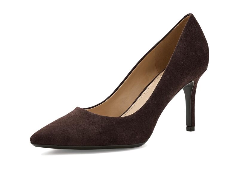 カルバンクライン レディース シューズ 踵 Calvin Klein Gayle Dark Brown Leat 赤銅色