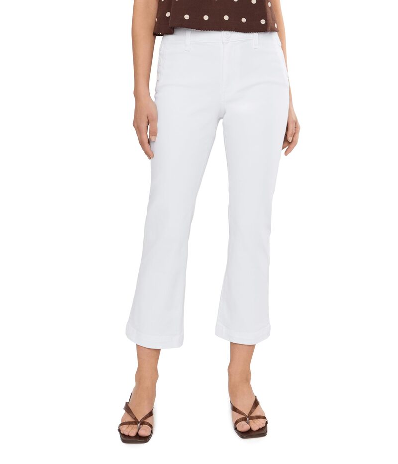 カットフロムザクロス レディース ボトムス 心地よいズボン下 プチ Kut From The Kloth Petite Kelsey High-Rise Flare Pants White 白いこと