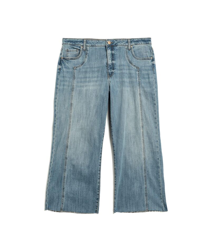 カットフロムザクロス レディース ボトムス ジーンズズボン下 ワイドレッグ 足し加える大きさ Kut From The Kloth Plusize Meg Fab High-Rise Wide Leg インチ Wistfulness
