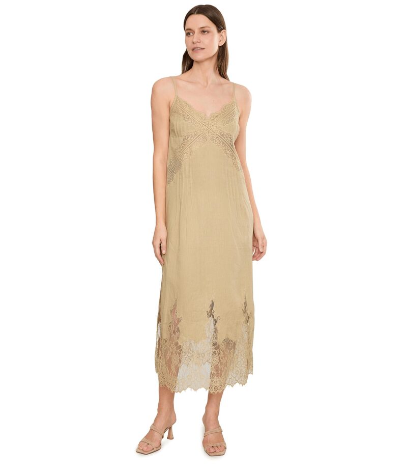 オールセインツ レディース トップス 衣装 Allsaintsamia Dress Pinto Brown 赤銅色