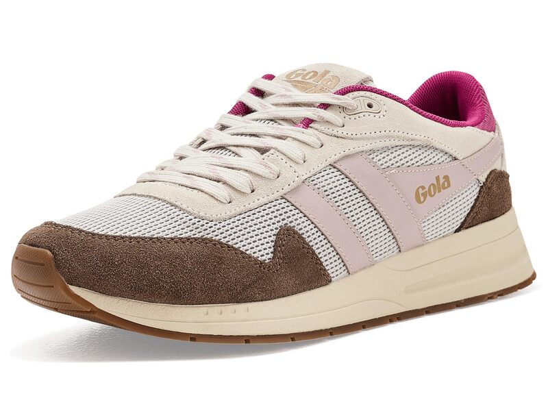 ゴラ レディース シューズ 踵 Gola Delta Off White/Otter 象牙色