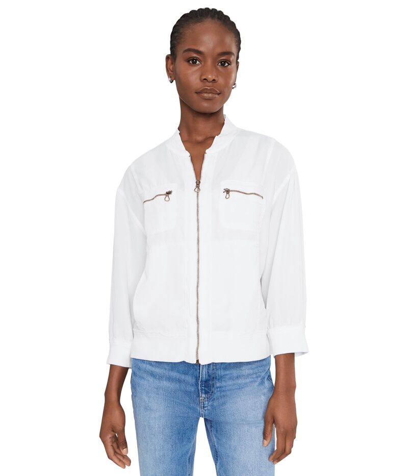 エックスシーブイアイ レディース アウター 厚地の外套 上衣 Xcvi Wynton Jacket White 白いこと