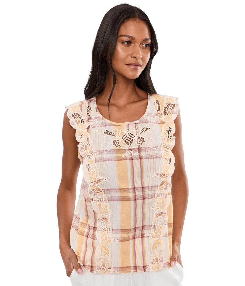 リヴァプール 天使の都市 レディース トップス プルオーバー 刺しゅう 旗がしら Liverpoolos Angeles Cap Sleeve Dolman Embroidered Woven Top Gold Mauve Mult ゴールド