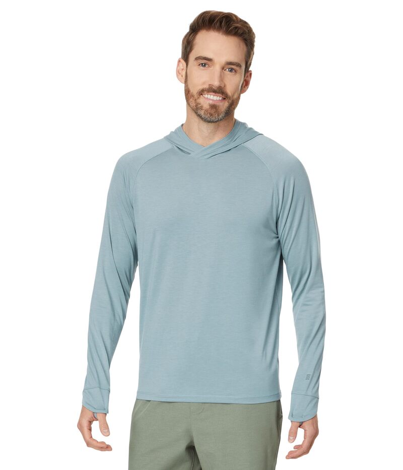 無償性 飛球 メンズ アウター パーカー・スウェット Free Fly Elevate Hoodie Blue Fog 青色