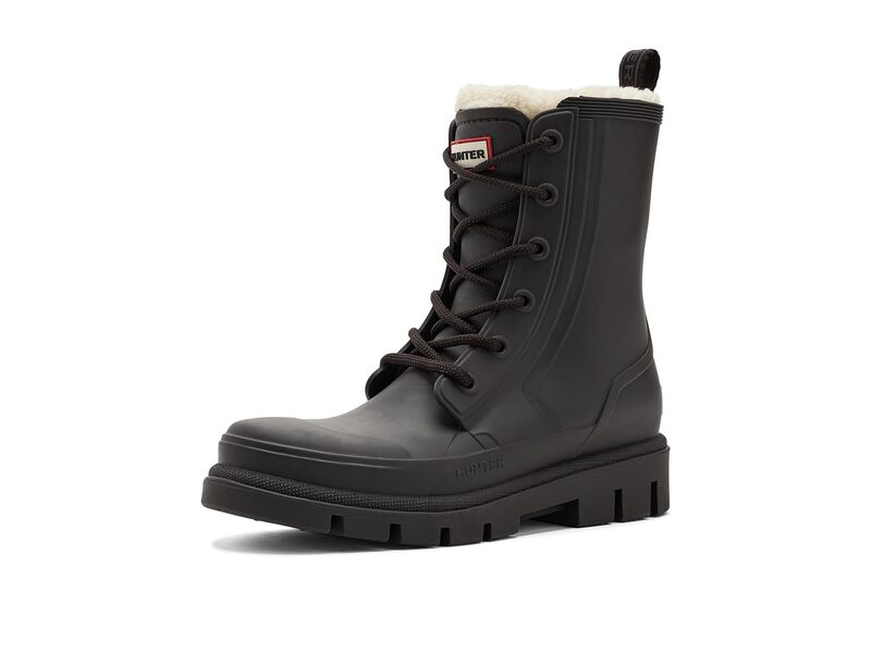 山立ち レディース シューズ ブーツ・レインブーツ Hunter Dianas Dark Brown 赤銅色