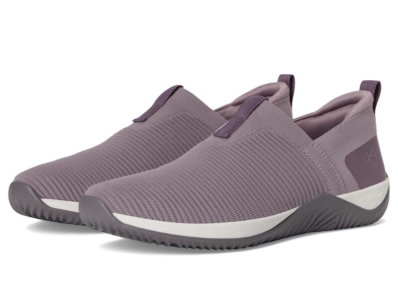 ライカ レディース シューズ スリッポン・ローファー スニーカー 編み物 Ryka Echo Knit Slip On Sneaker Quiet Purple Kn パープル