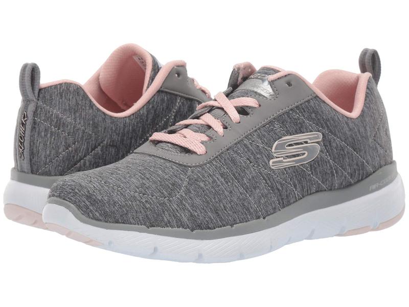 海外最新 スケッチャーズ レディース スニーカー シューズ Flex Appeal 3 0 Insiders Grey Light Pink お歳暮 Www Eduka Rs