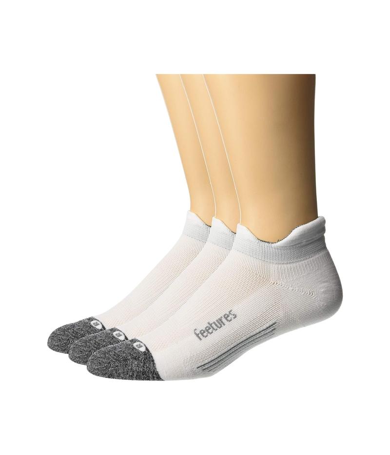超人気の フィーチャー メンズ 靴下 アンダーウェア Elite Light Cushion No Show Tab 3 Pair Pack White 史上最も激安 Www Toyotires Ca