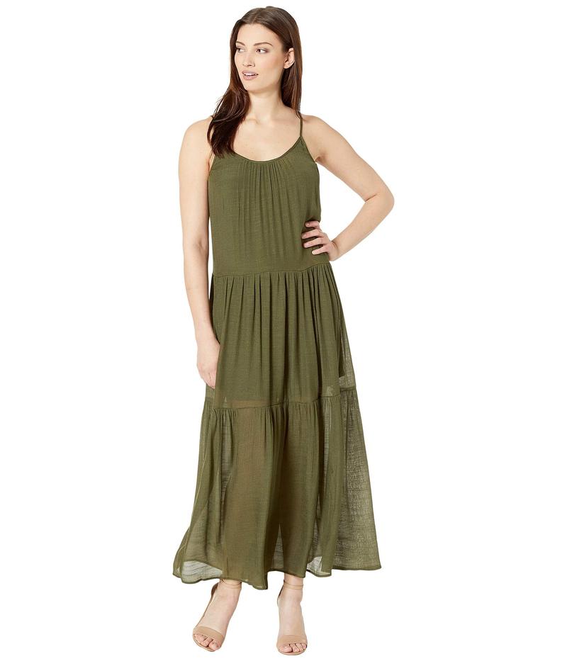 トップス ワンピース Mila Spaghetti Strap Maxi Dress Dark Olive アメリカンローズ レディース