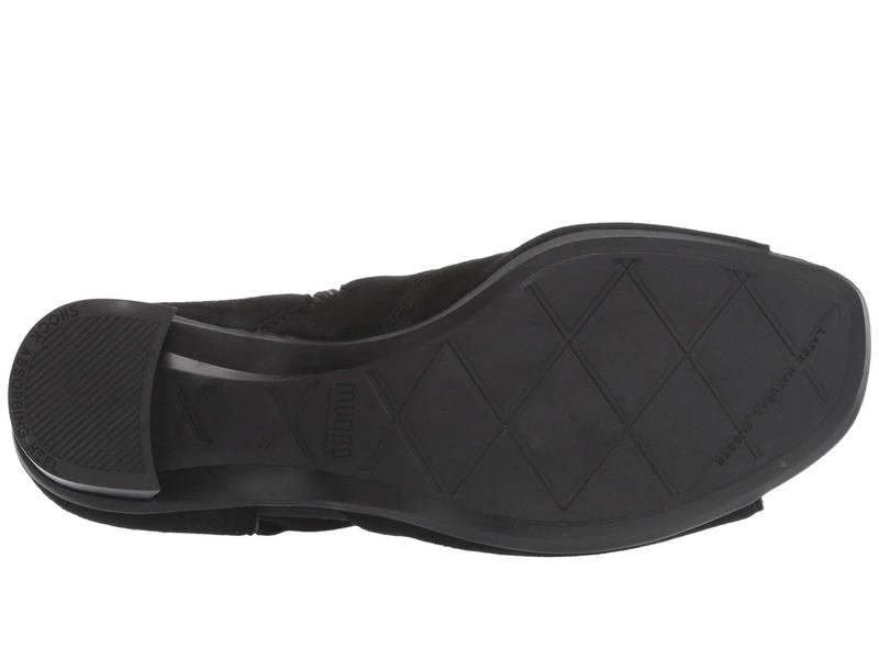ムンロー レディース ヒール シューズ Sable Black Suede レディース靴