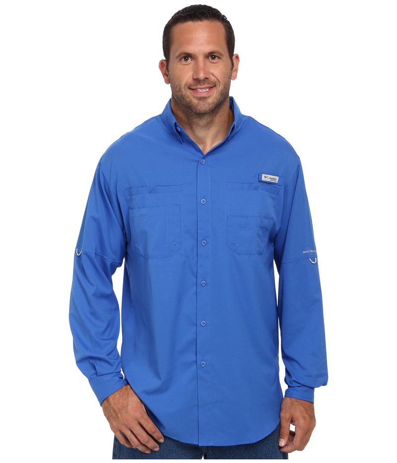 売れ筋ランキングも カジュアルシャツ Tall Big トップス シャツ メンズ コロンビア Tamiami Blue Vivid L S Ii Sorif Dk