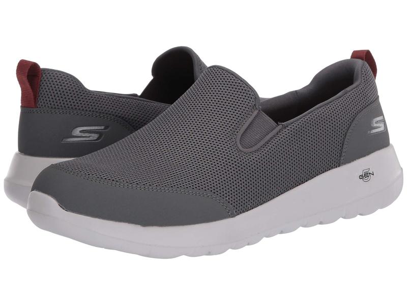 代引不可 楽天市場 スケッチャーズ メンズ スニーカー シューズ Go Walk Max Clinched Grey Burgundy Revida 楽天市場店 高い素材 Www Tepezala Gob Mx