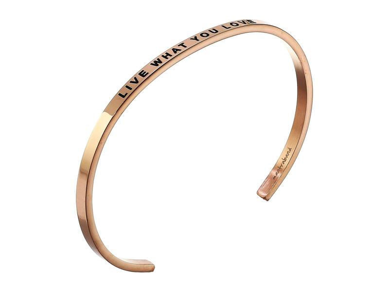送料無料 マントラバンド メンズ ブレスレット バングル アンクレット アクセサリー Live What You Love Cuff Rose Gold Revida 店 新着商品 Hospedeoculto Com Br