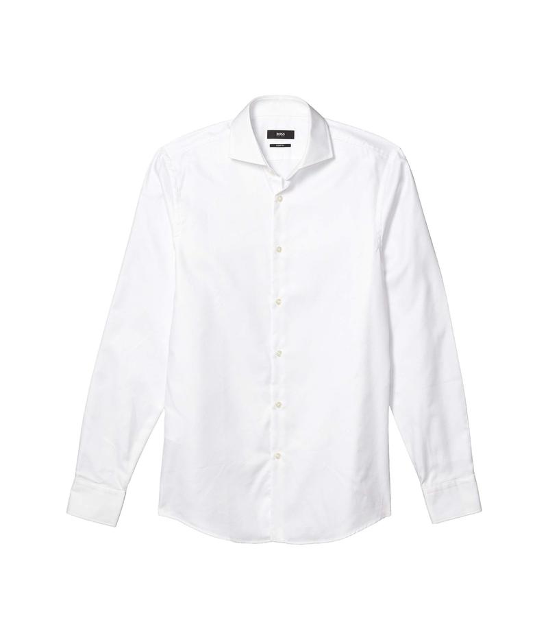 人気ブランドを 楽天市場 ヒューゴボス メンズ シャツ トップス Mark Slim Fit Cotton Dress Shirt By Boss White Revida 楽天市場店 送料無料 Advance Com Ec