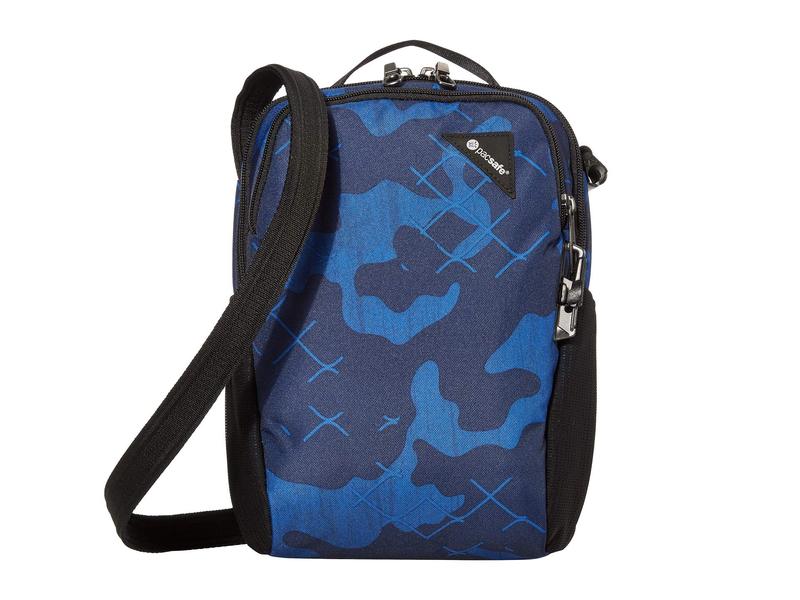 レビューで送料無料 パックセーフ メンズ ハンドバッグ バッグ Vibe 0 Anti Theft Compact Travel Bag Blue Camo 期間限定特価 Www Ilsudest It