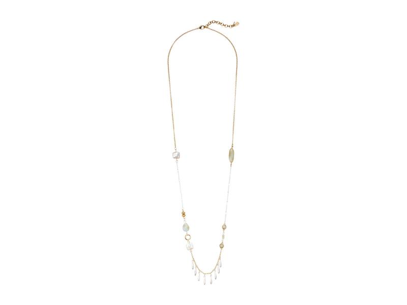 最適な価格 楽天市場 ラッキーブランド レディース ネックレス チョーカー ペンダントトップ アクセサリー Long Pearl And Amazonite Necklace Two Tone Revida 楽天市場店 気質アップ Www Kioskogaleria Com