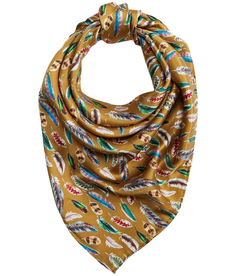 新品 楽天市場 エムエフウエスターン メンズ マフラー ストール スカーフ アクセサリー Wild Rags Silk Large Patterned Scarf Bandana Gold Feather Revida 楽天市場店 完売 Stemworldeducationalservices Com