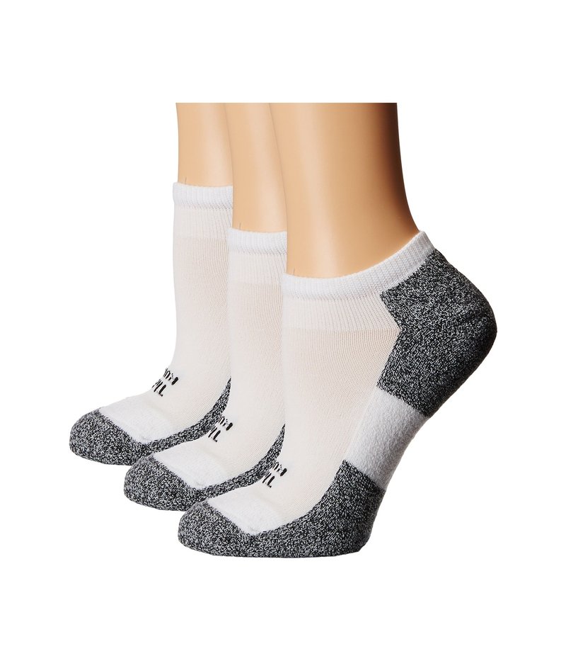 ソーロス レディース 靴下 アンダーウェア Lite Running Micro-Mini 3-Pair Pack White Black