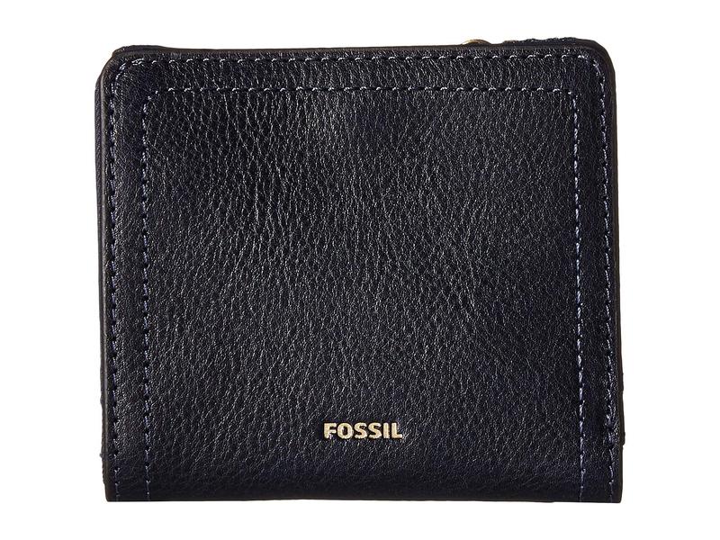 安心の定価販売 フォッシル レディース 財布 アクセサリー Logan Small Bifold Midnight Navy Revida 店 超人気 Universusmedia Com