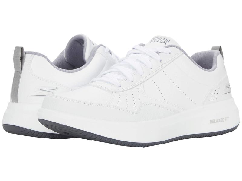 正規店仕入れの スケッチャーズ メンズ スニーカー シューズ Go Walk Steady White Grey 超激安 Rocha Cl