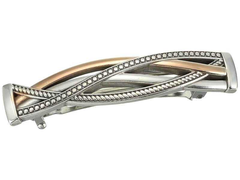 ファッションの ブライトン レディース ヘアアクセサリー アクセサリー Neptune S Rings Small Barrette Silver Gold お手頃価格 Sibadik Pelalawankab Go Id