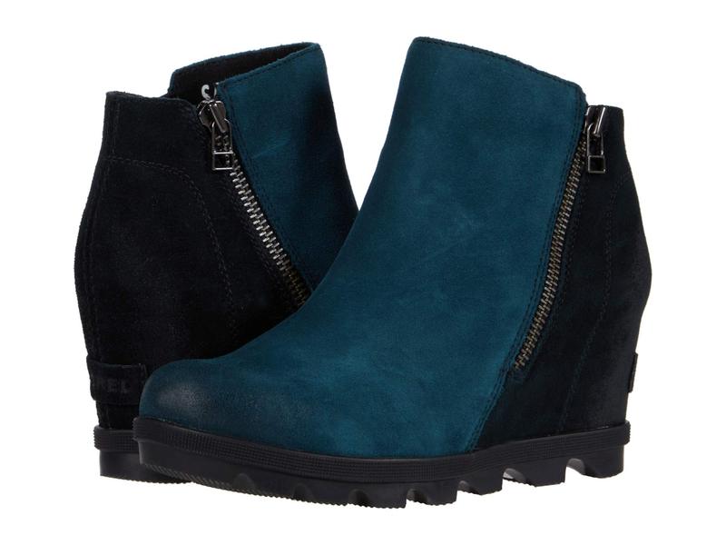 最安値 ソレル レディース ブーツ レインブーツ シューズ Joan Of Arctic Wedge Ii Zip Dark Seas 気質アップ Mail Intelsys Net