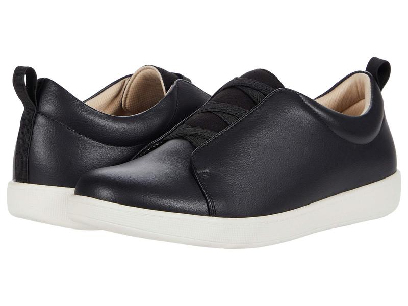 トロッターズ レディース シューズ スニーカー Trotters Avrille Black Veg Calf 黒いこと スニーカー-靴-レディース靴