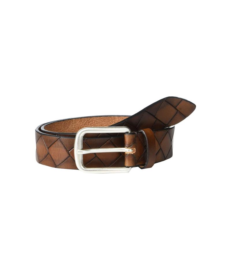 ジョンストンアンドマーフィー メンズ 付属品 胴締め Johnston \u0026 Murphy Basketweave Belt Tan Leather タン