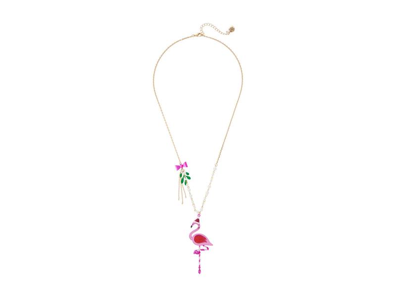 超特価激安 ベッツィジョンソン レディース ネックレス チョーカー ペンダントトップ アクセサリー Flamingo Long Pendant Necklace Fuchsia 限定製作 Www Allwaystravelling Com