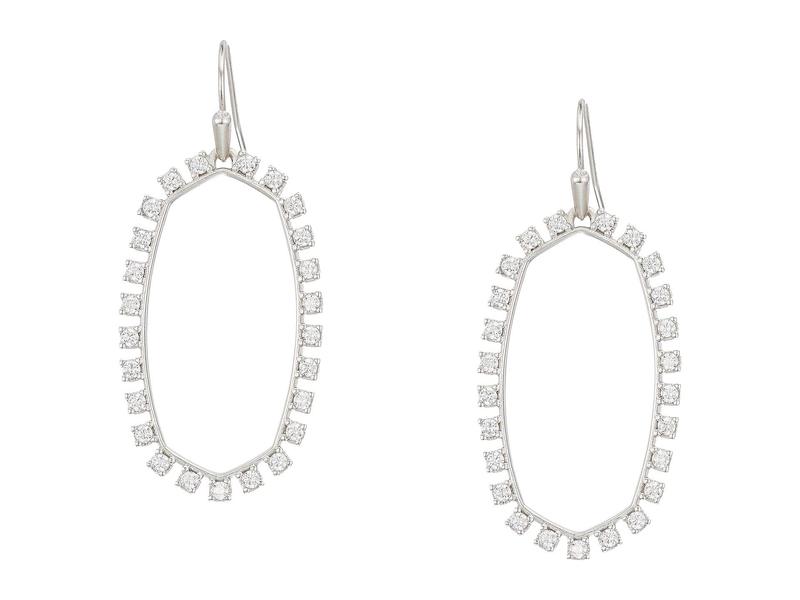 激安ブランド ケンドラスコット レディース ピアス イヤリング アクセサリー Elle Open Frame Earrings Rhodium Metal W 超特価激安 Www Mycompasstest Com