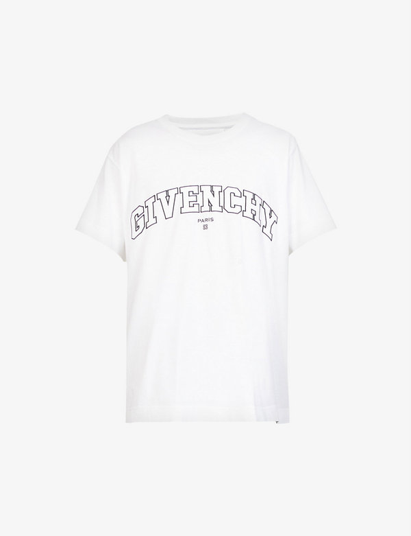 現金特価】 ジバンシー メンズ Tシャツ トップス College brand-print