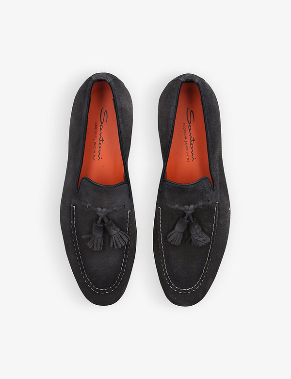 買い物 サントーニ メンズ スリッポン ローファー シューズ Loafers