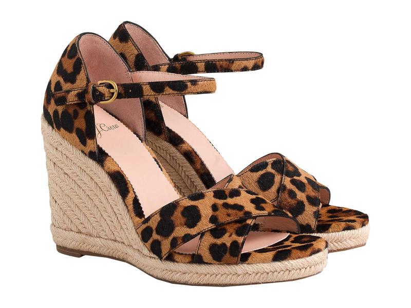 受賞店舗 楽天市場 ジェイクルー レディース ヒール シューズ Haircalf Espadrille Wedge Sandal Leopard Revida 楽天市場店 新版 Lexusoman Com