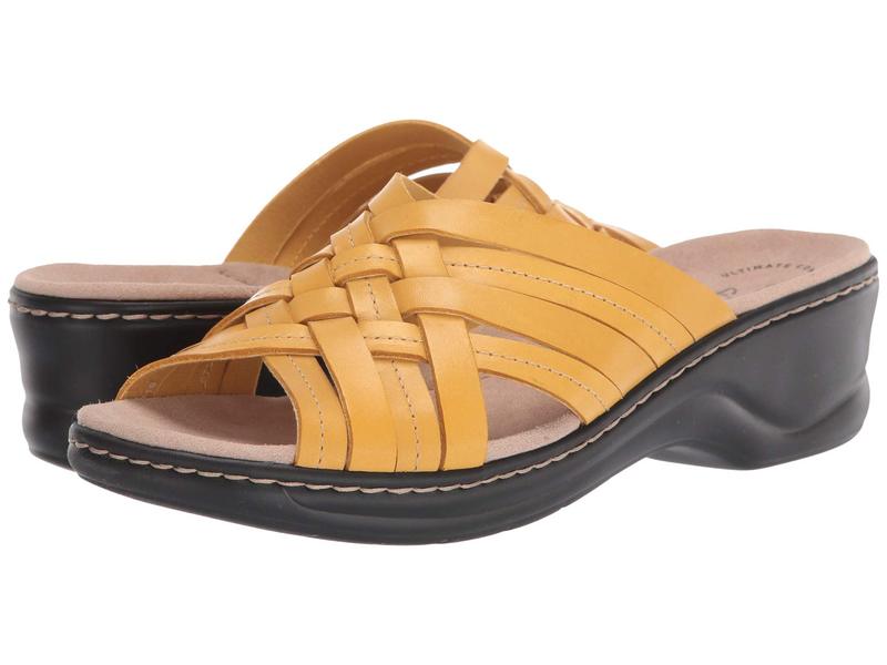 ラウンド レディース クラークス ヒール Leather Yellow Selina Lexi シューズ ミュール Agrisec Com