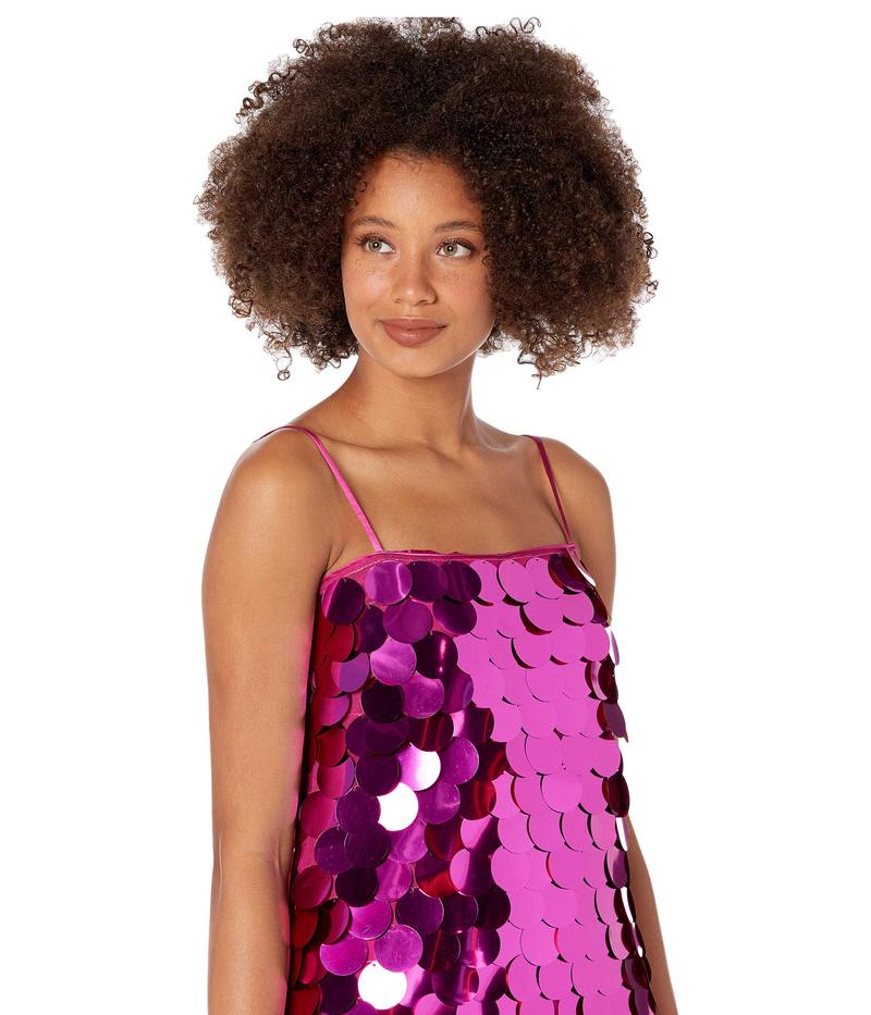 ミリー レディース ワンピース トップス Ellia Circle Sequin Mini Dress Magenta Painfreepainrelief Com