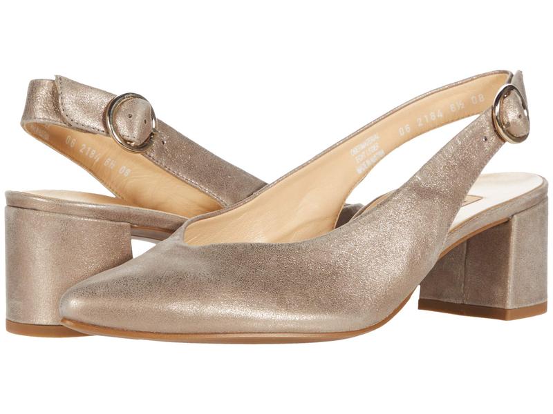 訳あり の送料無料 サイズ交換無料 ポール グリーン レディース シューズ ヒール Champagne Suede Metallic ポール グリーン レディース ヒール シューズ Brittany Heel Champagne Suede Metallic 70 Off の