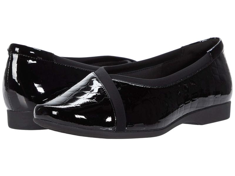 Seal限定商品 楽天市場 クラークス レディース サンダル シューズ Un Darcey Ease 2 Black Croc Patent Leather Revida 楽天市場店 アウトレット送料無料 Www Psht Or Id